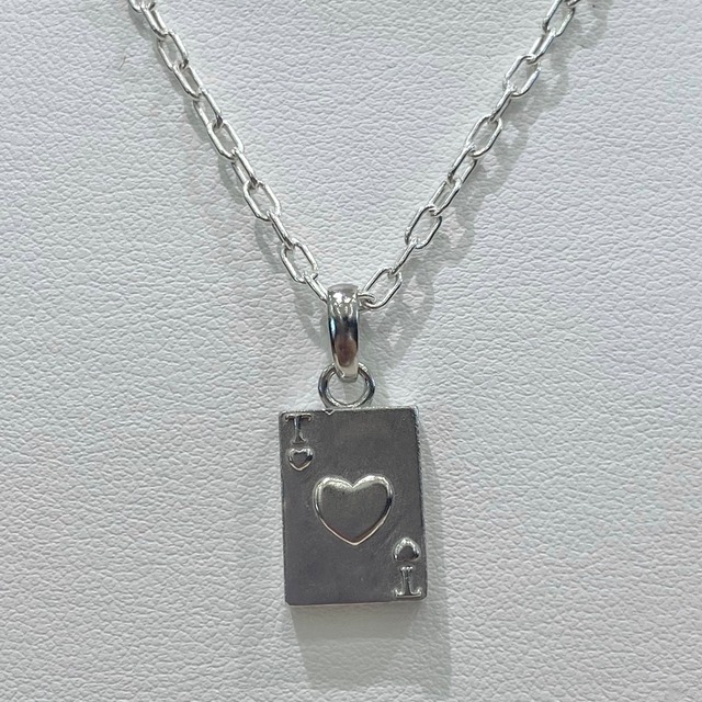 initial heart trump necklace