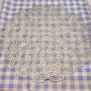 プレイスマット  [カラー: フラワーシルバー]