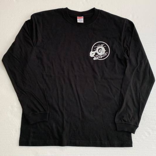 □グースデカール＆KWAKA ロゴ・アレンジ L/S Tシャツ□BLACK □マッド
