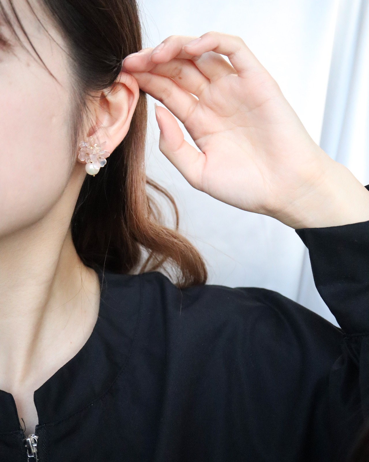 " 朝焼け（sakura）耳飾り”