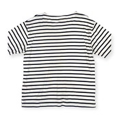 EDIFICE エディフィス ボーダー バスク Tシャツ カットソー 50 /ホワイト×ネイビー/メンズ