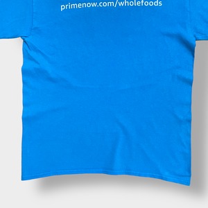 【GILDAN】Amazon Prime ロゴ プリント Tシャツ アマゾン プライム ブルー アドバタイジング 半袖 夏物 US古着