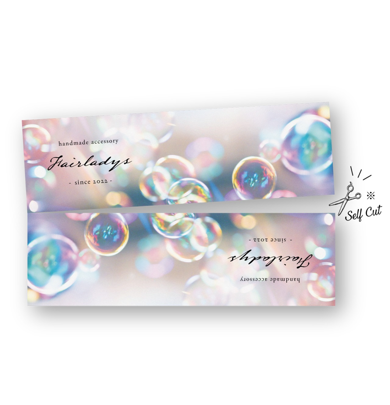 シャボン玉デザイン｜ アクセサリー台紙 ｜ cd_00297_N