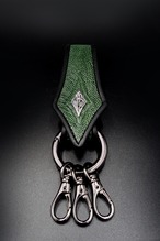 Item No.0412：Rizard tail Key Holder2 /Ost leg Green /RHL-1/B-fin