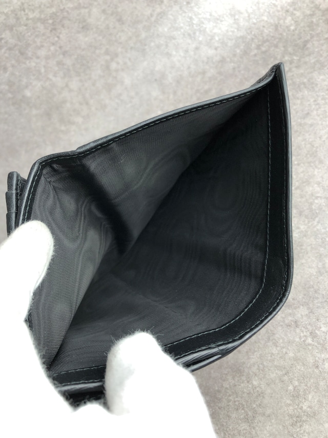 PRADA プラダ 財布 ブラック ロゴ レザー 2つ折り 長財布 vintage ヴィンテージ オールド yvkvsz