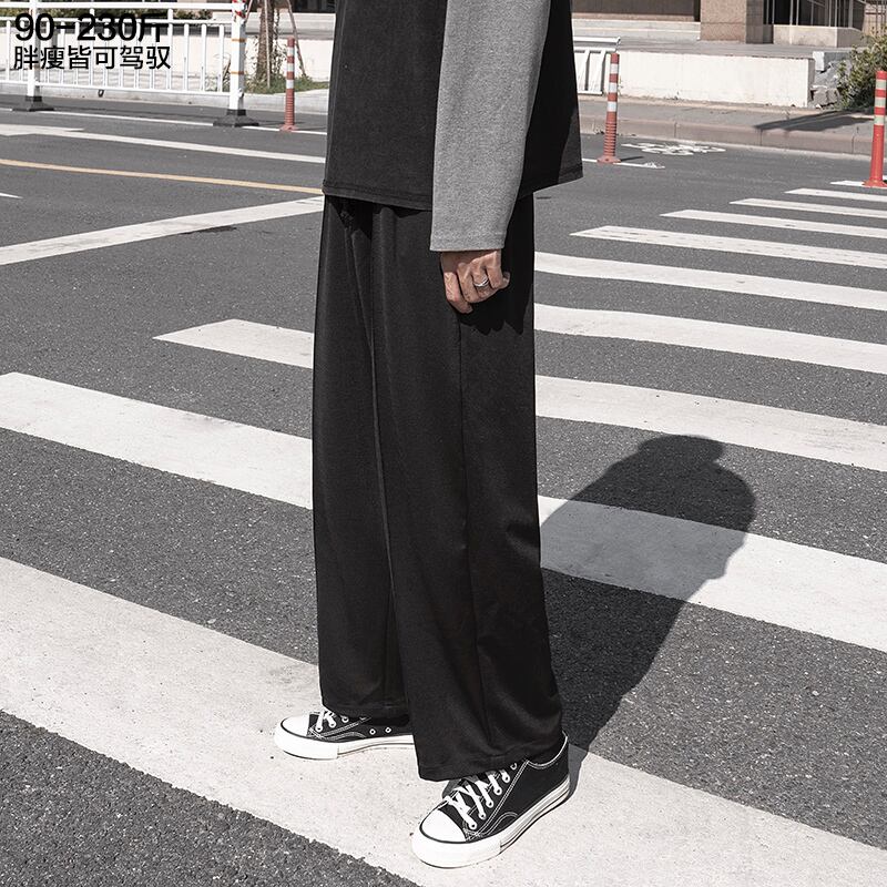 カジュアルルーズニットパンツ サマースタイル 大きめサイズ 夏物 ヒップホッププラスサイズ58747184923