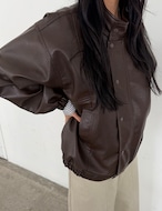 【新作5%OFF・3日間】Carbon Soft-Leather Jacket_2colors