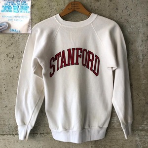XZ763 80s スタンフォード大学 USA製 カレッジスウェット ラグラン