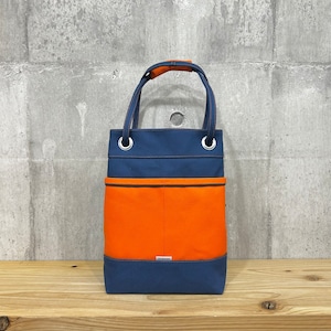 -* 2Way. BucketBag *- <インディゴ×オレンジ>