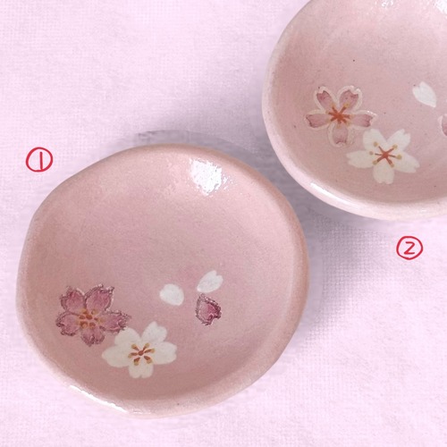 ＜楽入窯＞豆皿（桜ピンク）