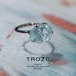 【001 Heat Collection】 ブルートパーズ 鉱物原石 フリーサイズ シルバー925 リング 指輪 天然石 アクセサリー (No.3519)
