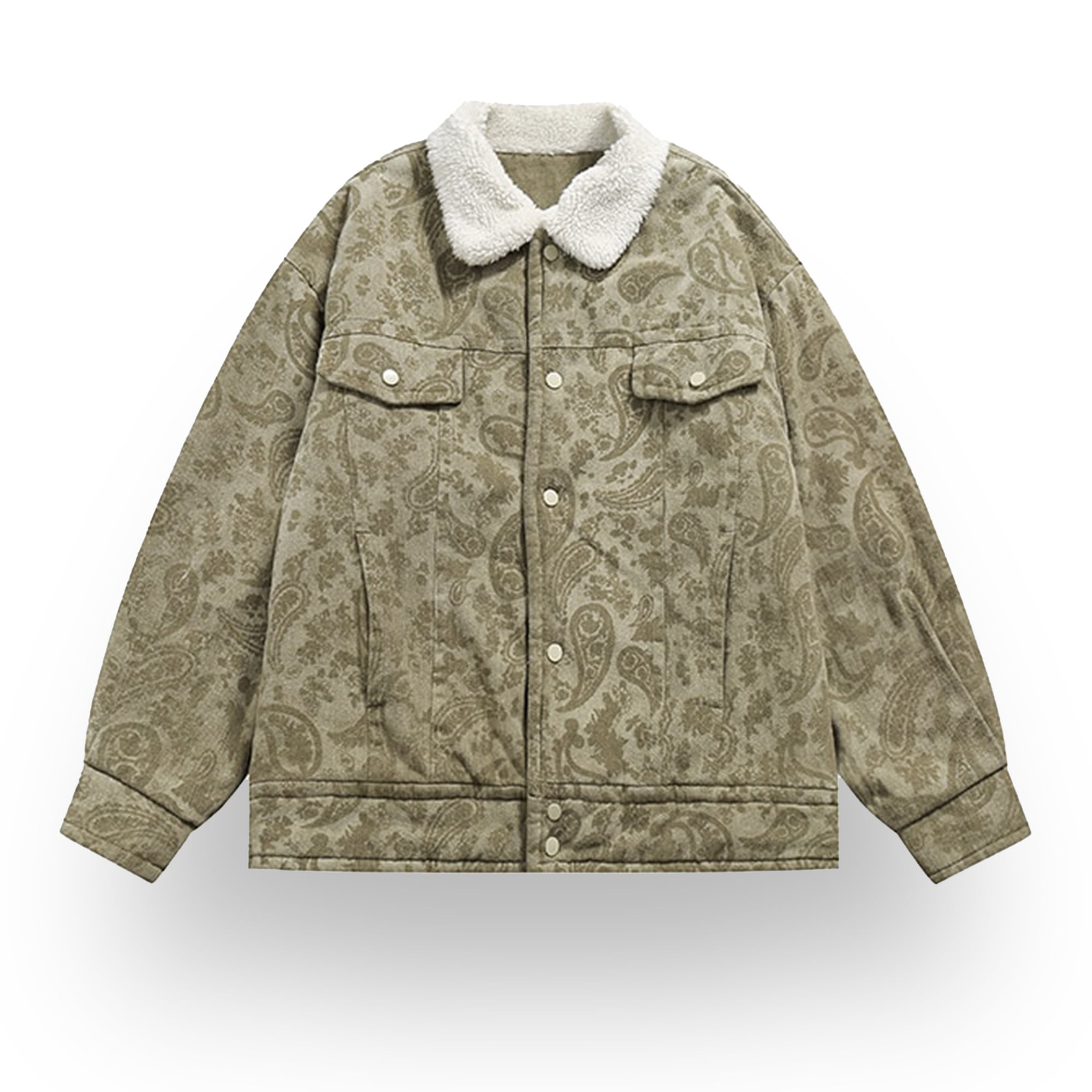 レトロペイズリーデザインアウター