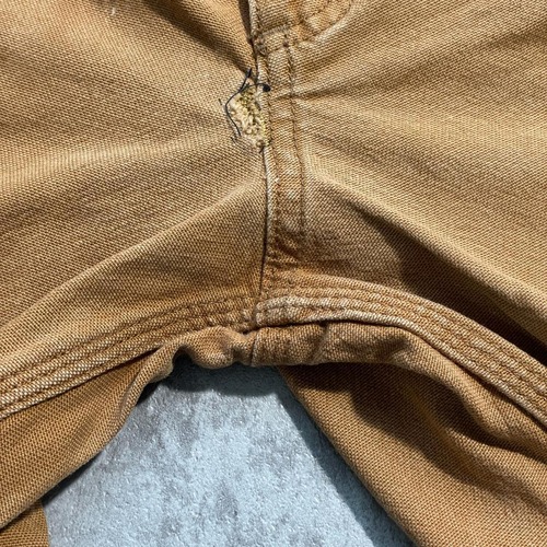 10s ブラウン ダブルニー Carhartt カーハート 34×32 詳細写真7