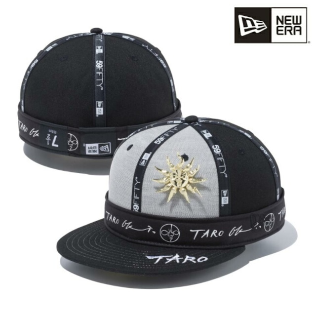 ニューエラ NEW ERA 岡本太郎 キャップ 帽子 59FIFTY Taro Okamoto 明日の神話 ブラック マルチ