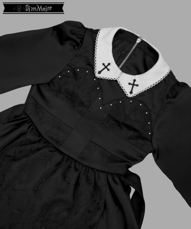 ゴーストメイド十字ドレス【Black】
