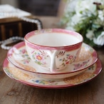 Minton Pink Oriental|英国ミントン c.1873?1912 金彩と花文様の華やかなトリオ thumbnail 3