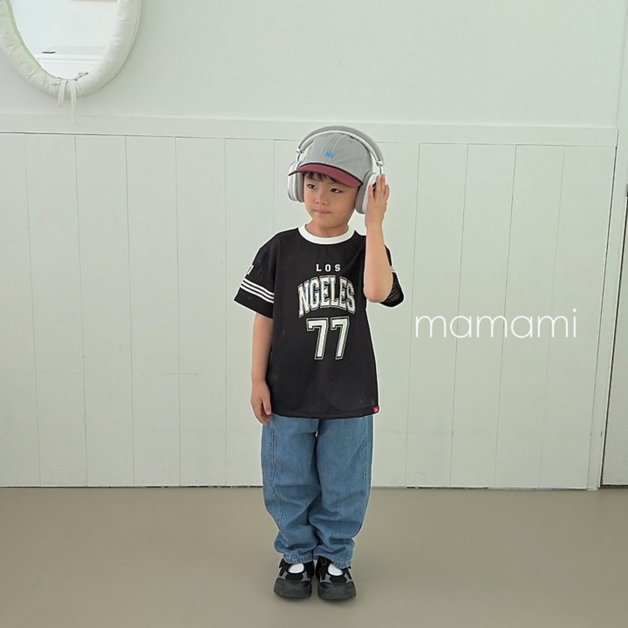 [mamami] 77 Mesh Tee (JS/JM/JL) / [마마미] 77메쉬티 (JS/JM/JL)