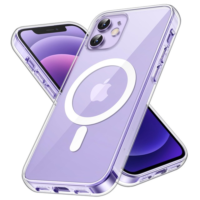 JETech iPhone 12/12 Pro用 マグネットケース (クリア)