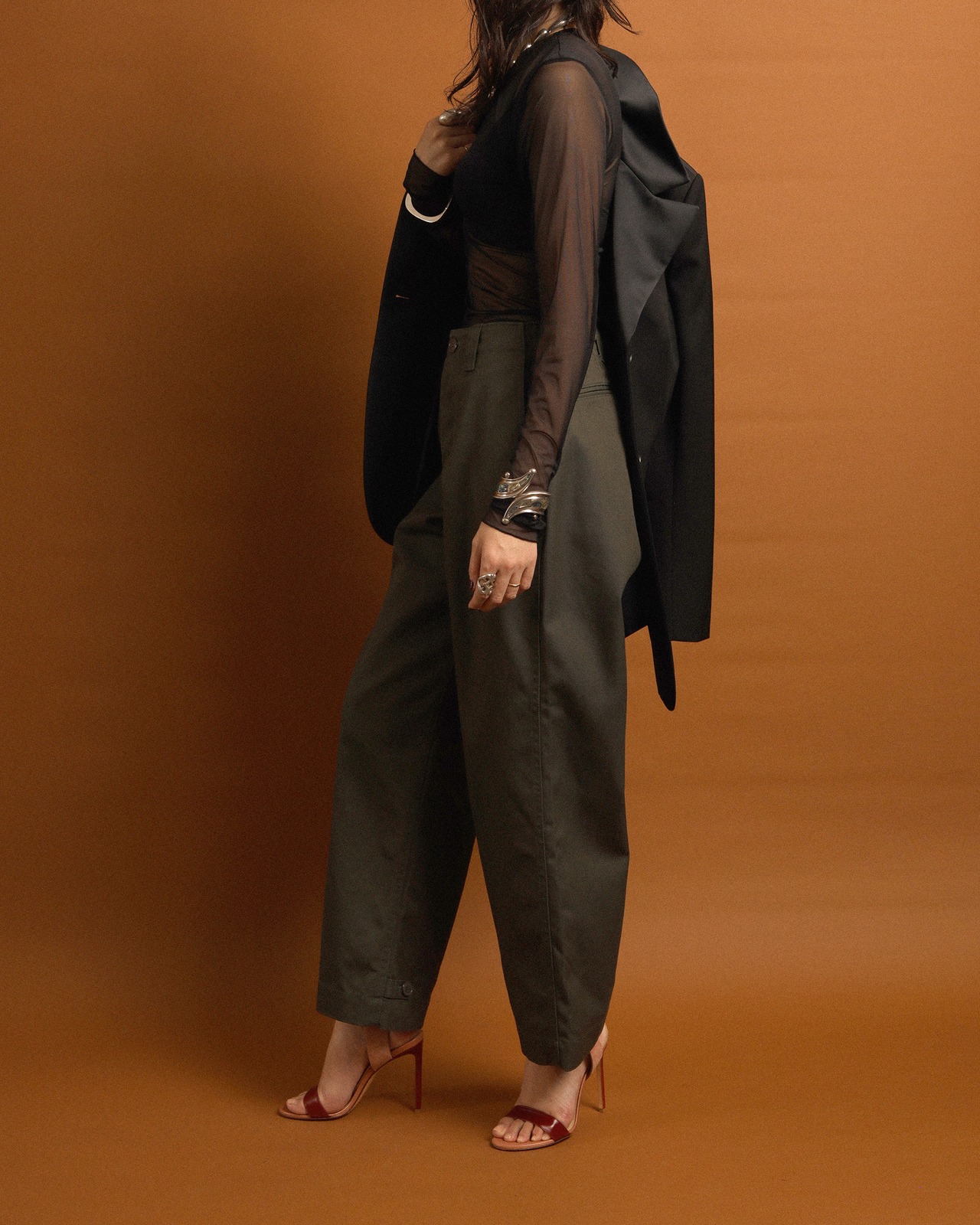 NICENICE MOMENT / Mesh Ls Shell Mesh Black