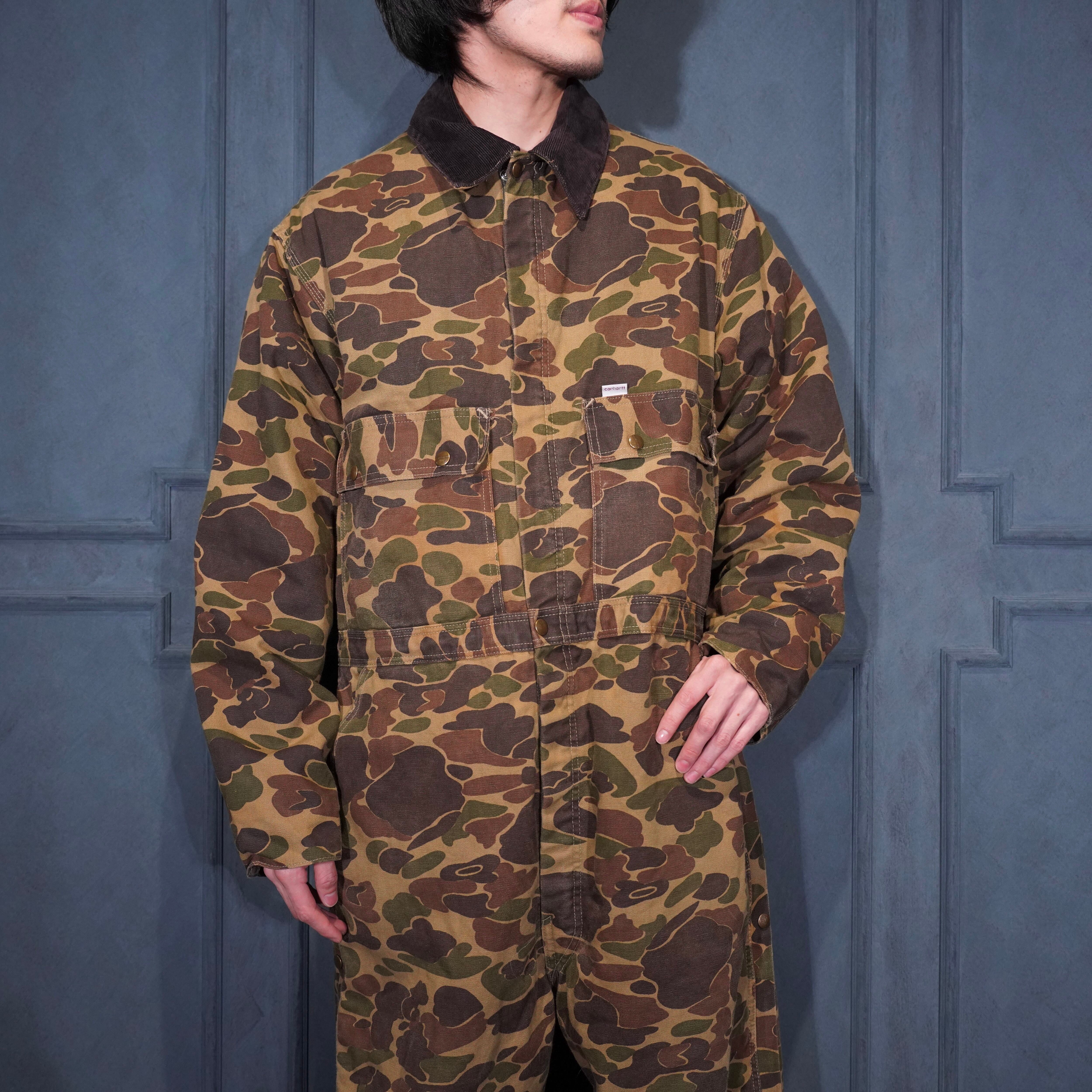80's USA VINTAGE Carhartt DUCK HUNTER CAMOUFLAGE PATTERNED DUCK