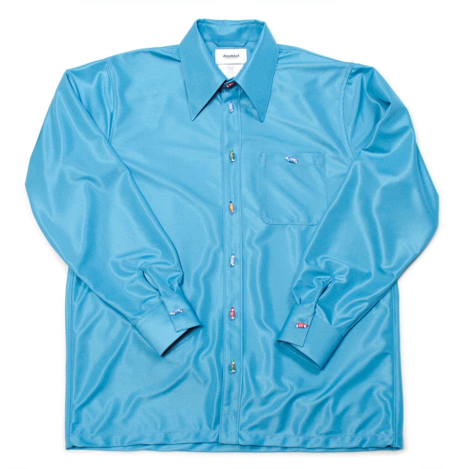 doublet RECYCLE PETBOTTLE SHIRT (L.BLUE) | IAAAM ONLINE STORE
