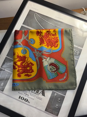 HERMES / vintage tsubas scarf.