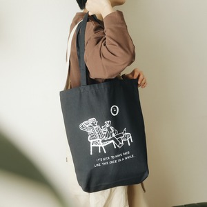 "It's nice to have days like this once in a while." Tote bag