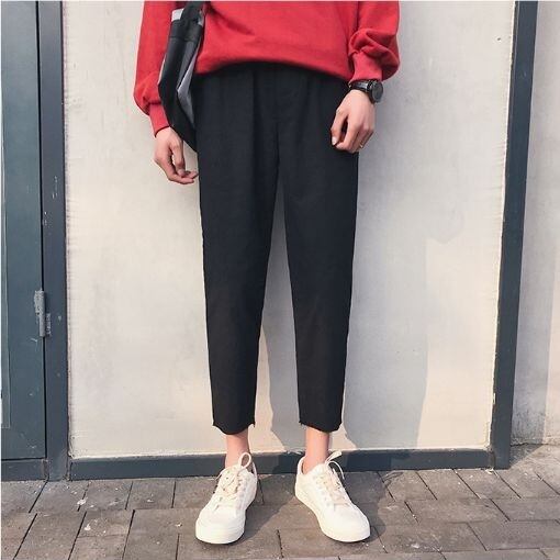 全3色 パンツ ゆったり ウエストゴム 無地 シンプル ラフ