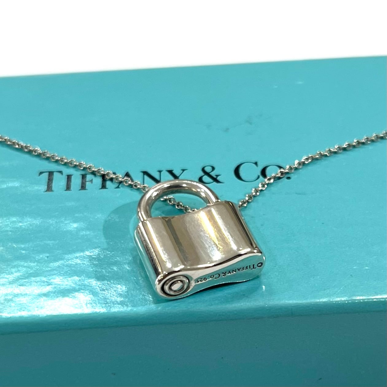 ティファニー 1837 カデナ 南京錠 ボールチェーンネックレス シルバー925 TIFFANY&CO.】T2846 ティファニー1837 カデナ ネックレス SV925