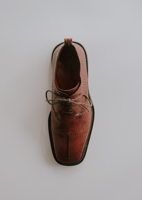 90's CoSTUME NATIONAL HOMME center seam square toe leather shoes 90's CoSTUME NATIONAL HOMME center seam square toe leather shoes