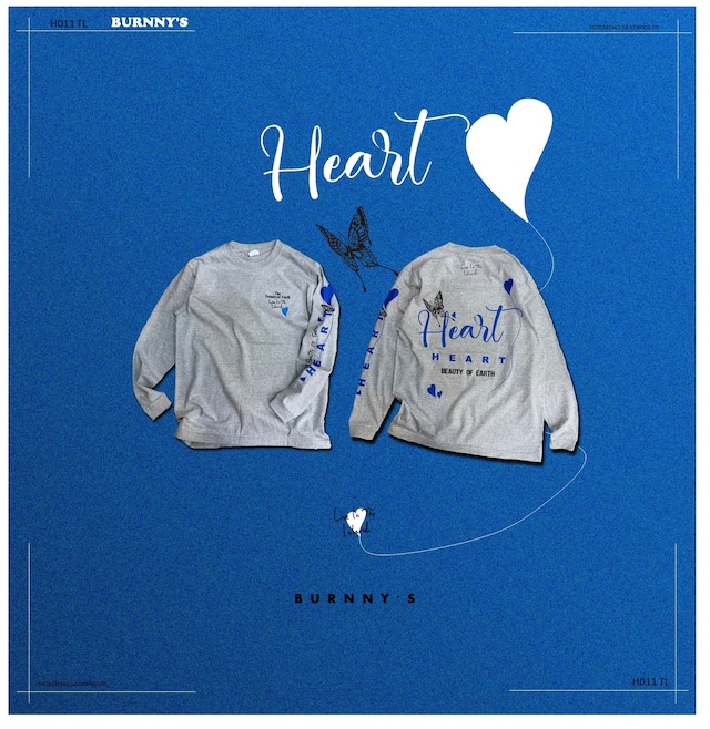 NEW♡HEART長袖Tシャツ：S-2XL