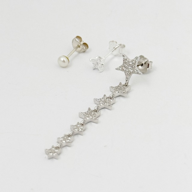 【ラスト3！！】Lagoon Original 星々の スタッドピアス 3点セット 月星