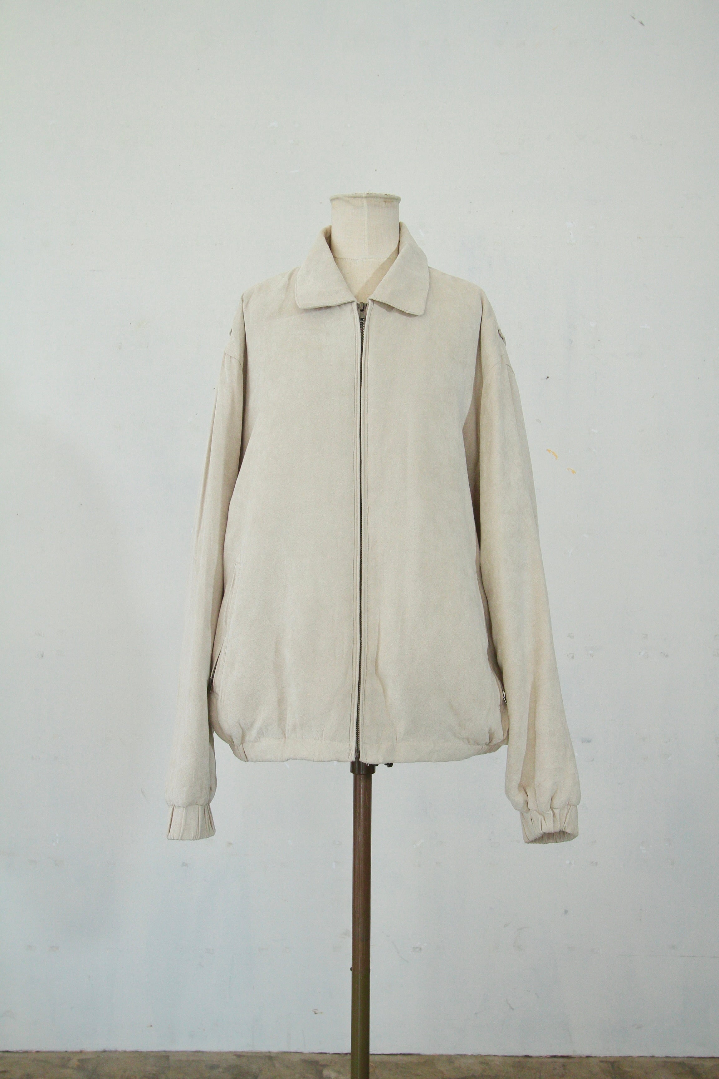 00s suede touch quiltede jacket