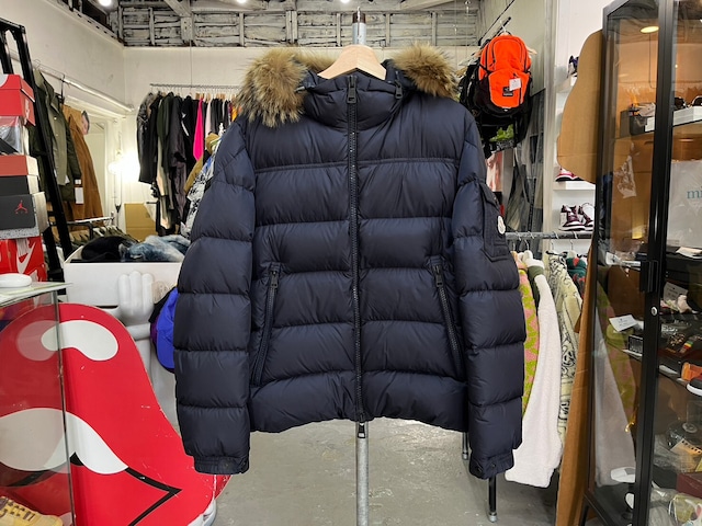 MONCLER MARQUE GIUBBOTTO DOWN JACKET NAVY 2 87946