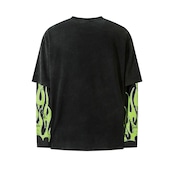 VINTAGE ストリート Flame88 ロングTシャツ T1635