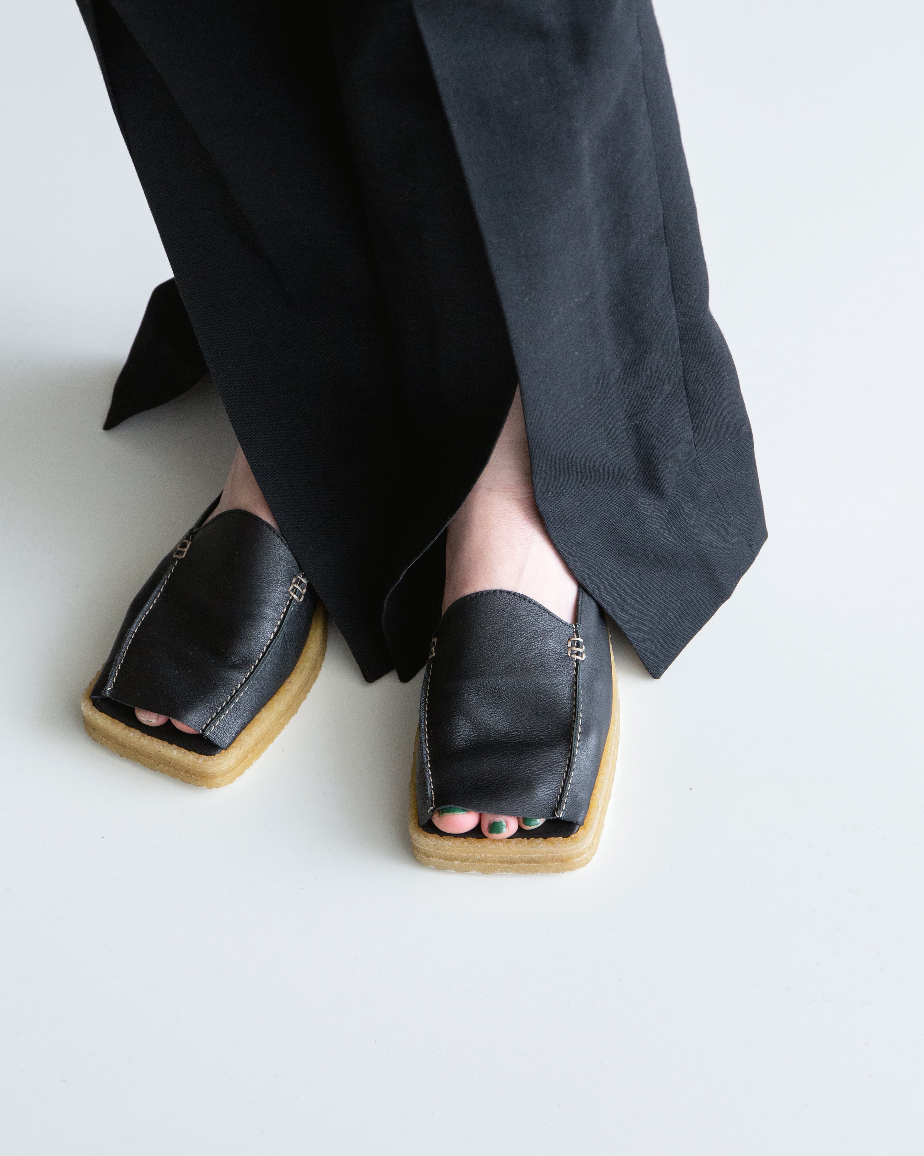 About Arianne - Gianni / crepe sole platform mules | LUIK FINN