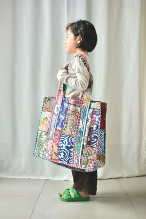 ＜PHET AND PLOY＞Quilted Patch Bag キルト パッチワーク バッグ B