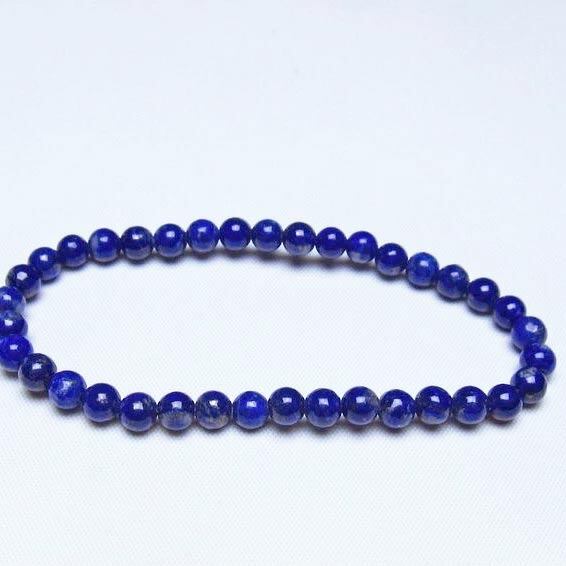 ラピスラズリ ブレスレット 5mm 一点物 メール便可 [M便 1/10] 111-48457
