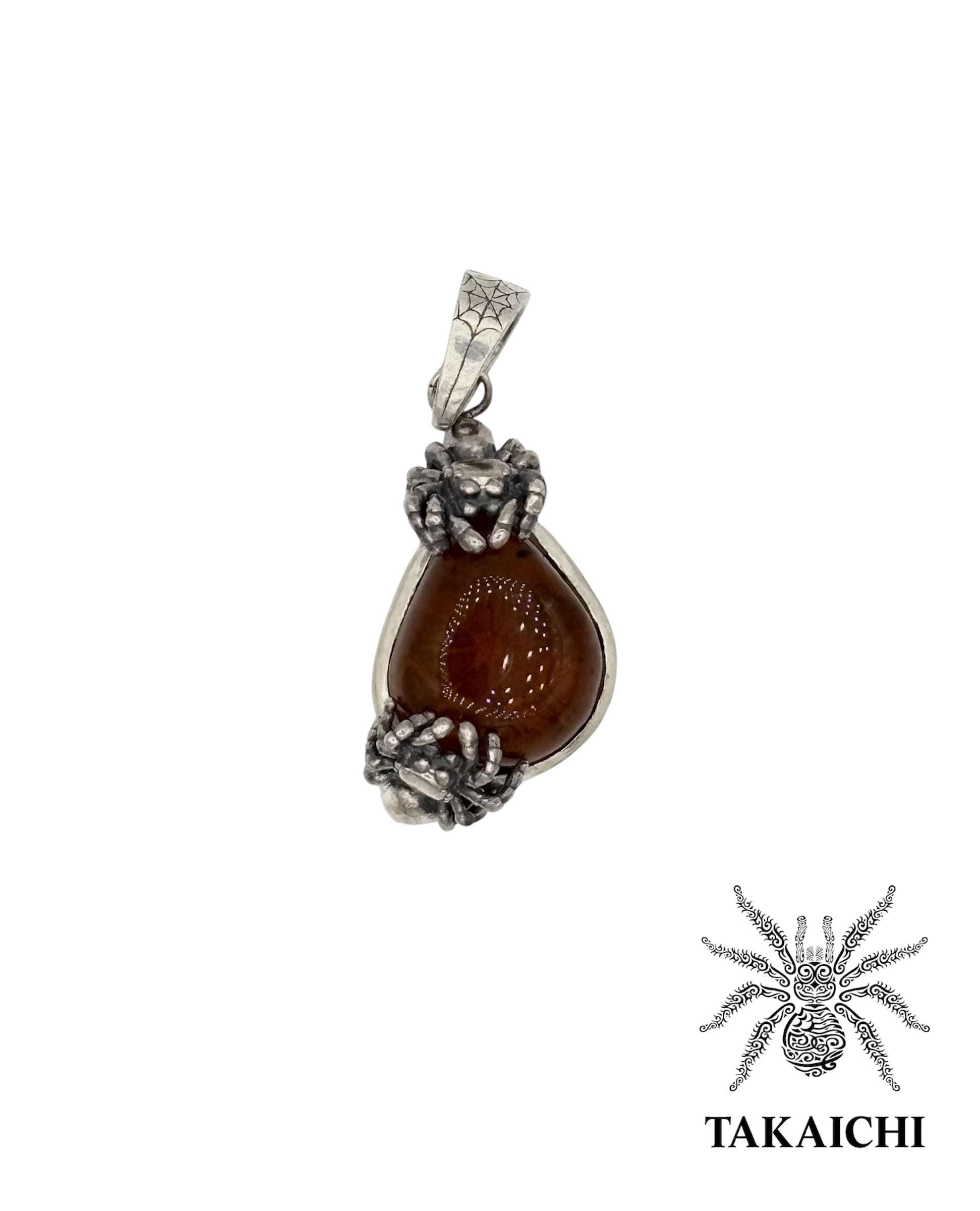 蜘蛛⋅蜘蛛の巣 コイン型 | シルバーアクセサリー -鷹弌-