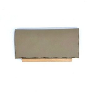 YGD-009-A/Wood Plate Long Wallet/Gray
