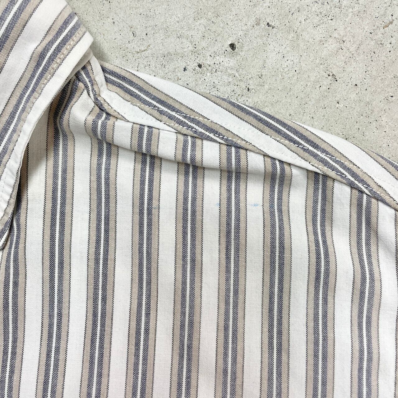 90年代 Carhartt カーハート ストライプ柄 半袖 ボタンダウンシャツ