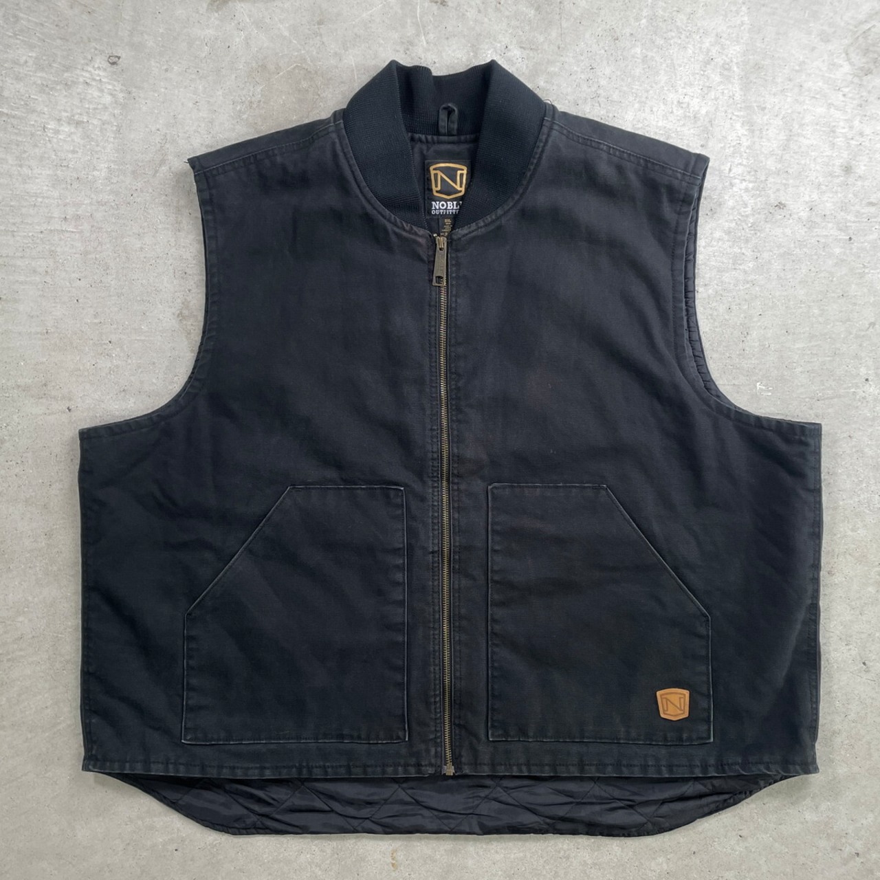 NOBLE OUTFITTERS ダック地 ワークベスト メンズ3XL相当 古着 