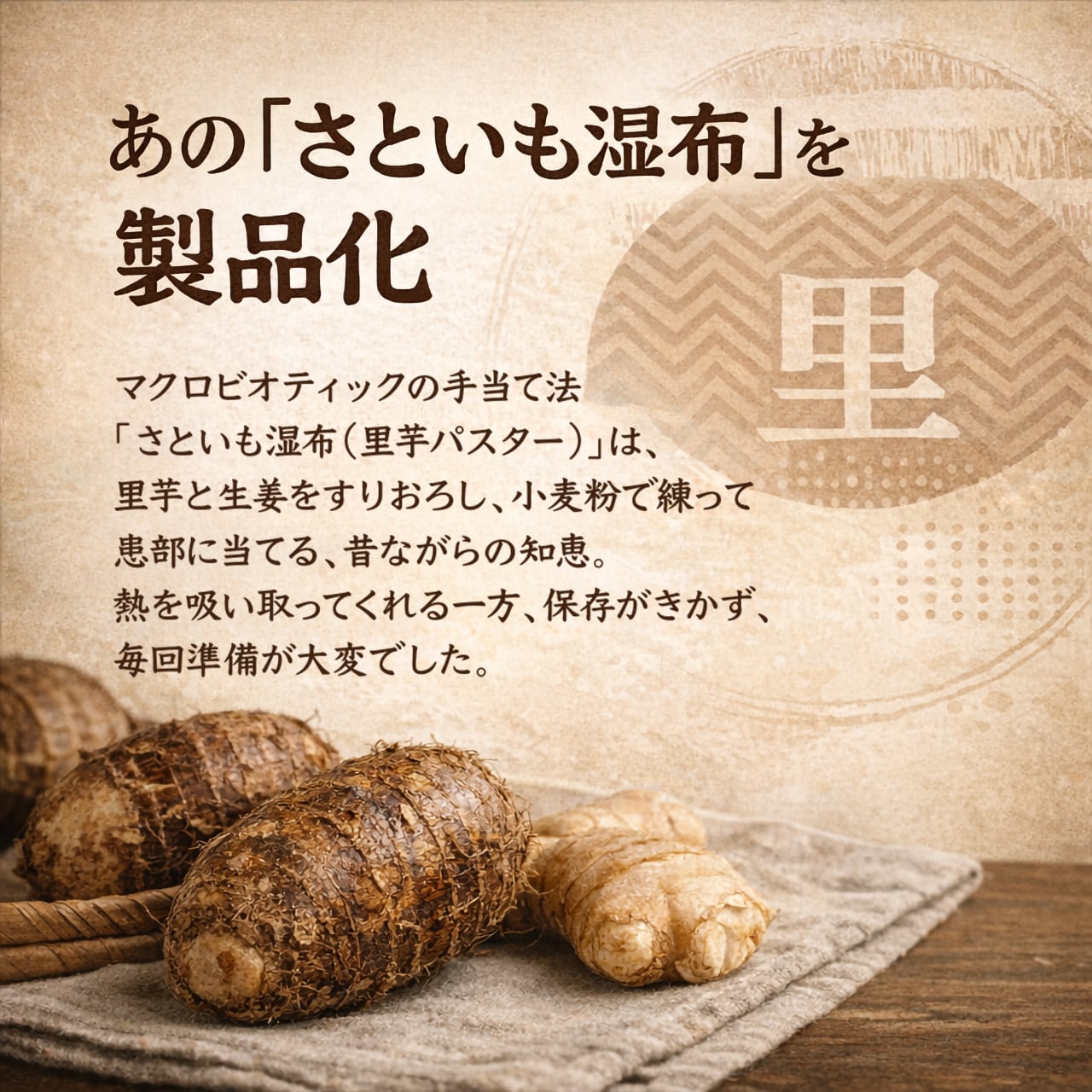 ○(吉田養真堂)サトイモパッチ10枚入り 里芋さといもパスター【ゆう