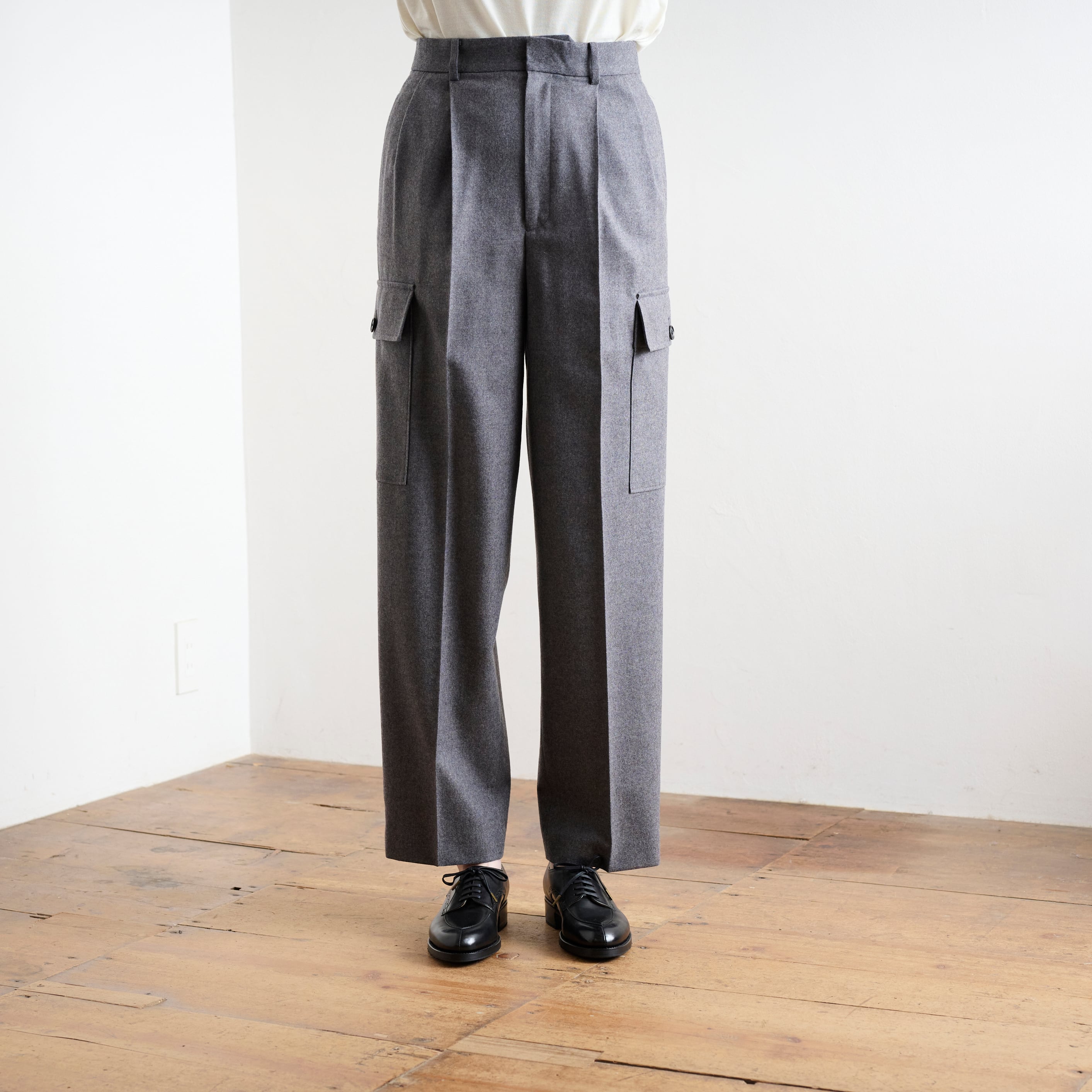 【30%off sale!】LOEFF ロエフ フランネル ミリタリーパンツ