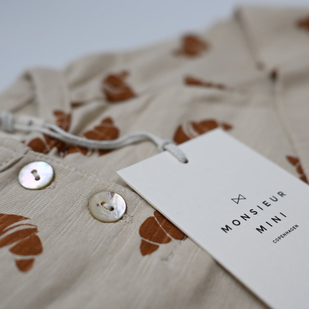 MONSIEUR MINI】L/S T-shirt Croissant organic | RIRIBELL