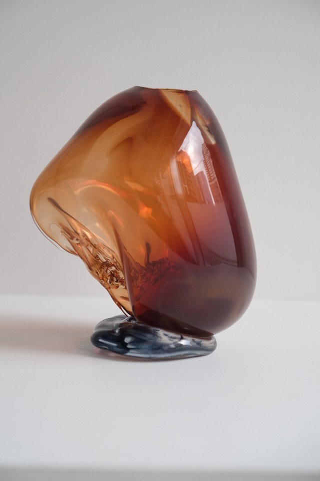 LAN - shake vase L color - brown
