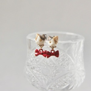 sanpo後夜祭ピアス/イヤリング（猫・うさぎ）