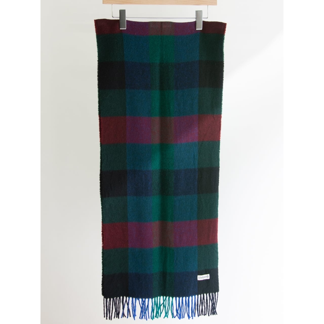 【cacharel】Wool Check Scarf(キャシャレル ウールチェックマフラー)