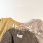 ミミマーケット / mimimarket / ベーグルボーダーT / 韓国子供服 / キッズ / 26winter〖取寄〗*S~L*