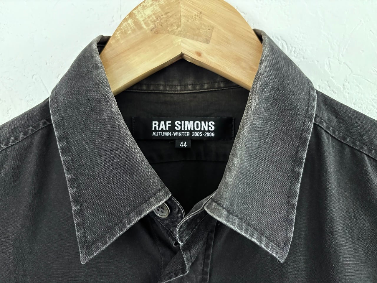 RAFSIMONS AW 2005-2006 Tシャツ サイズ46 2005-2006AW RAF SIMONS Cotton black shirt | AFTER DARK